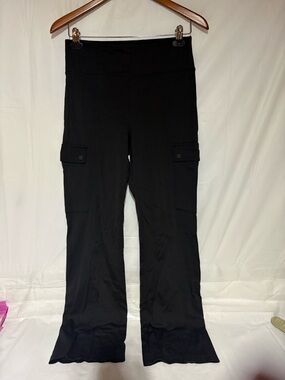 Athleta Black Boot-Cut Cargo Flare Pants
